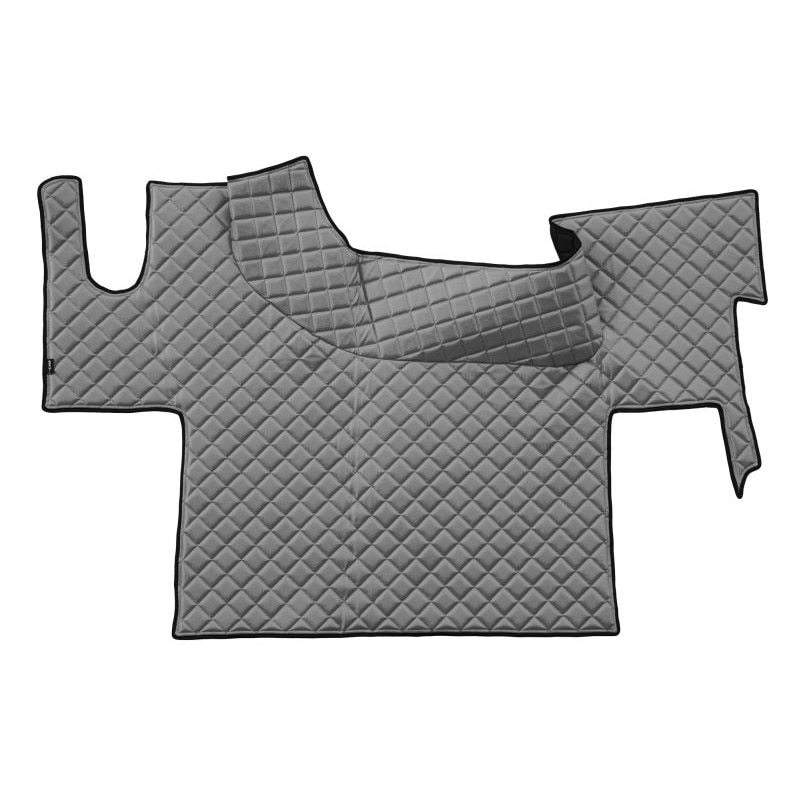 Covoras camion F-Core, Piele-ECO, pentru Renault T, podea plata, Gri