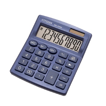 Calculator de birou Citizen SDC-810NVE, 10 digiti, albastru Calculator de birou Citizen SDC-810NVE, 10 digiti, albastru