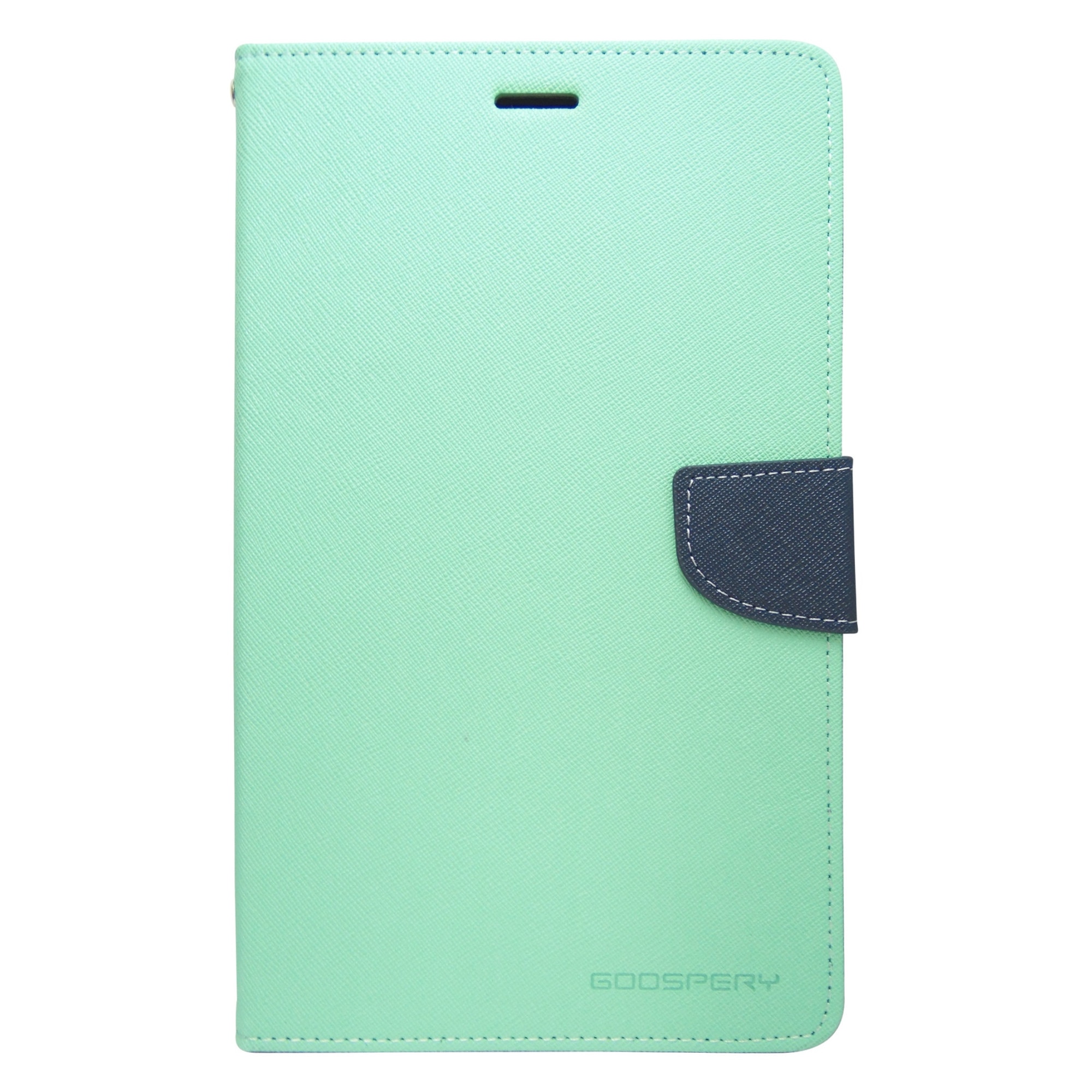 Husa tip carte Mercury Goospery Fancy Diary verde deschis/bleumarin pentru Samsung Galaxy Tab 3 8.0 (SM-T310, SM-T311, SM-T315)