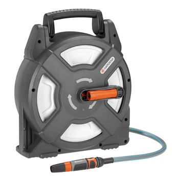 Set tambur cu furtun Gardena, 10 m, conectori + spritzer, CITY GARDENING 18400 Set tambur cu furtun Gardena, 10 m, conectori + spritzer, CITY GARDENING 18400