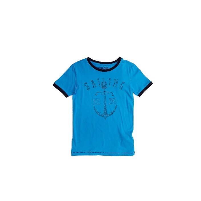 Tricou cu maneca scurta pentru baieti, Vinrose, 8 ani, 122 cm, Albastru