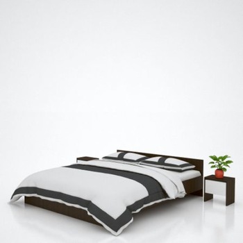 Pat Mirela Wenge + Noptiere , 160 x 190 cm Pat Mirela Wenge + Noptiere , 160 x 190 cm