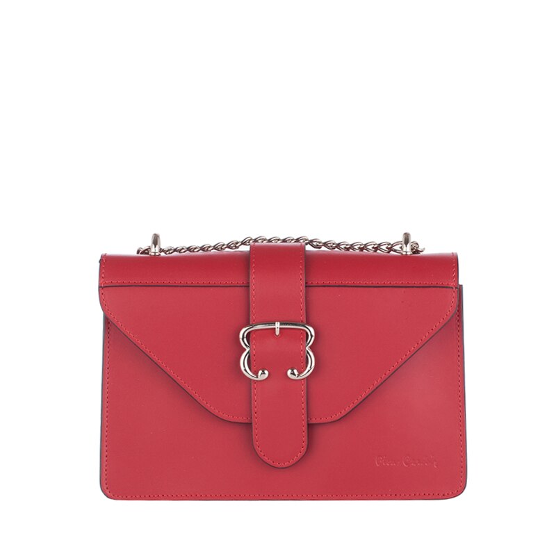 Geanta de umar, de piele naturala, Rosu