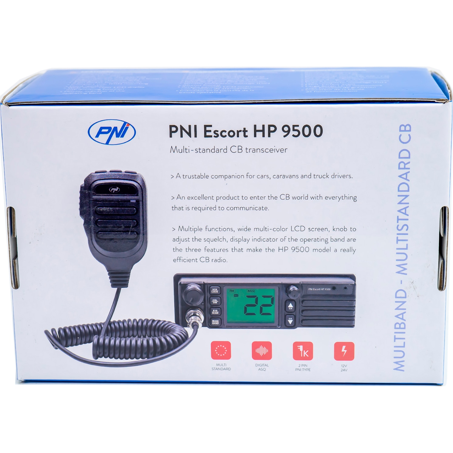 PNI Escort HP 8500 émetteur-récepteur CB avec radio FM + MP3