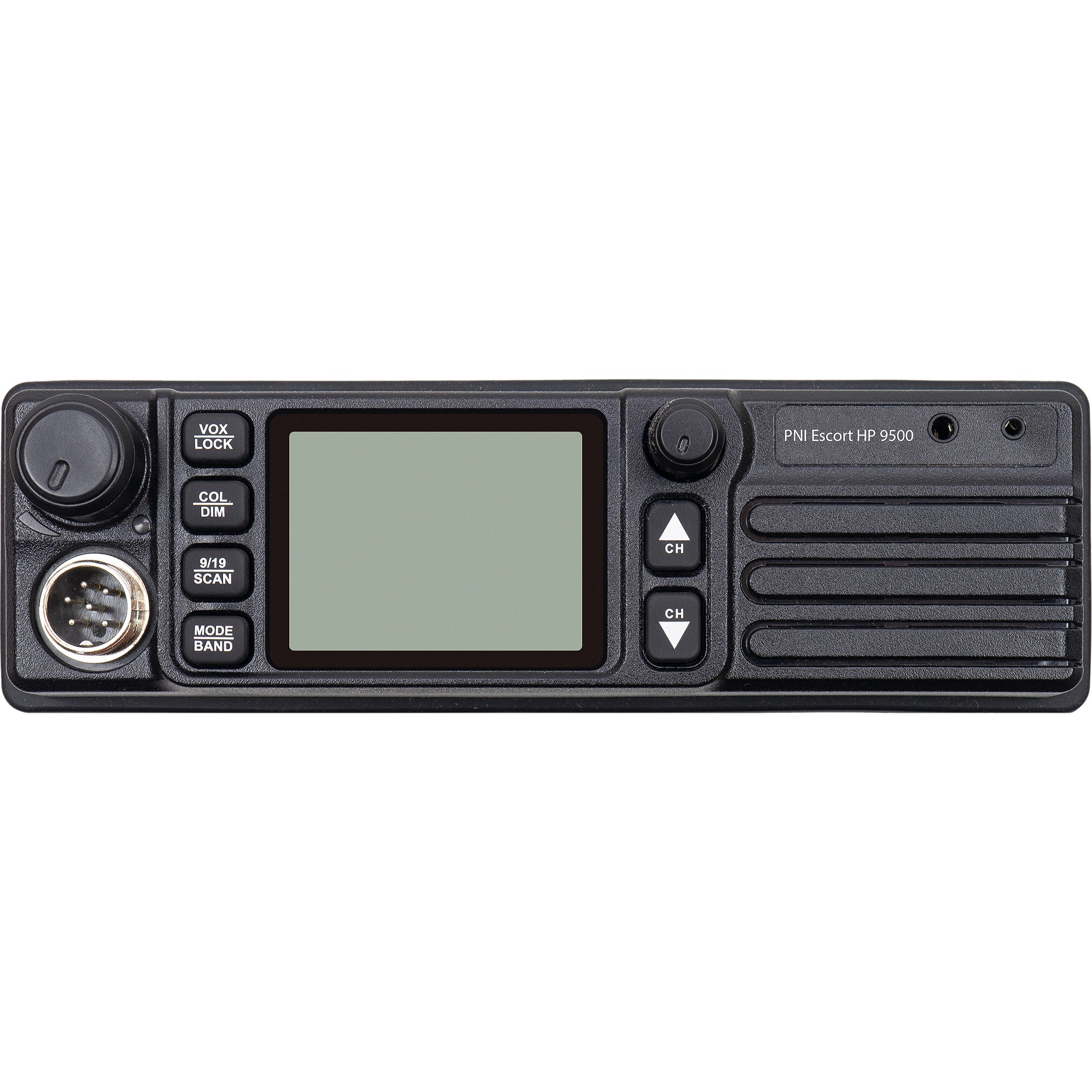 PNI Escort HP 9500 CB multistandard rádióállomás, ASQ, VOX, Scan, 4W, AM-FM,  12V 24V tápegység, szivargyújtó csatlakozóval