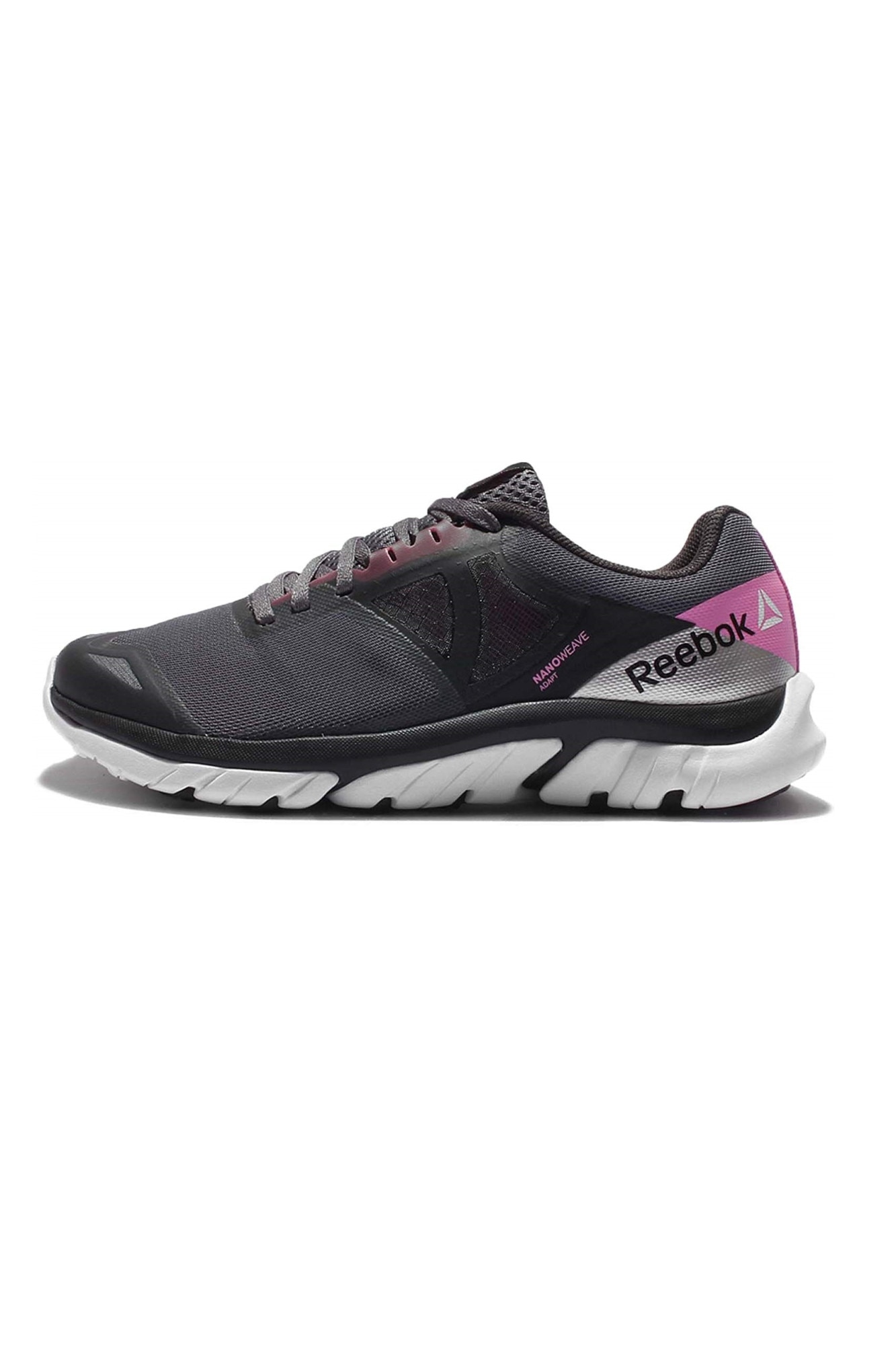 Pantofi sport, REEBOK, textil roz, Gri/Roz