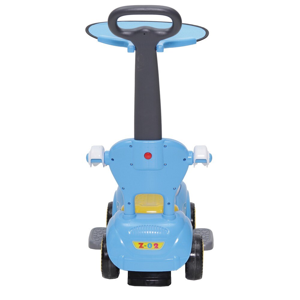 Детска количка NOVOKIDS™ Baby Panda Rider, С мелодии и звуци, Сваляща ...