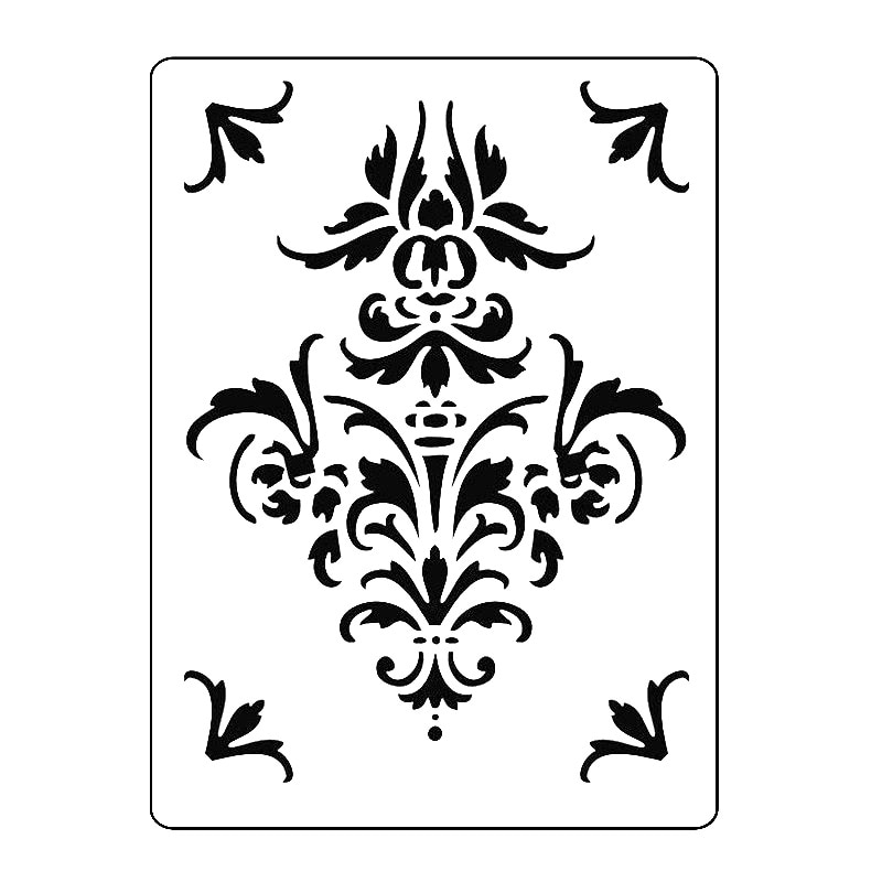 Sablon S04 - Model floral cu colt