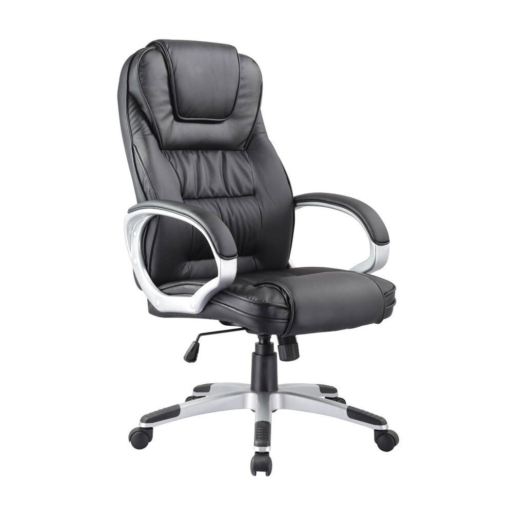 Scaun directorial negru, piele ecologica AX Z031