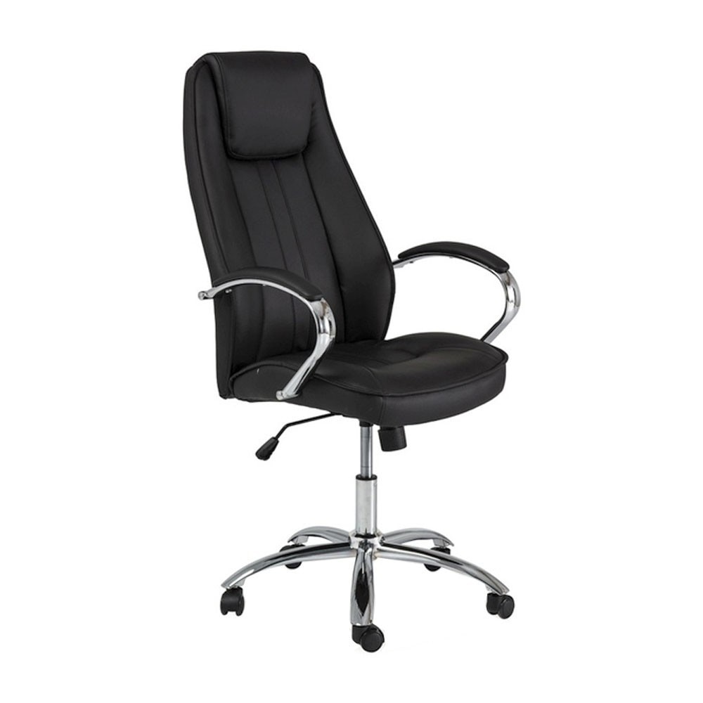 Scaun directorial negru piele ecologica AX Z036