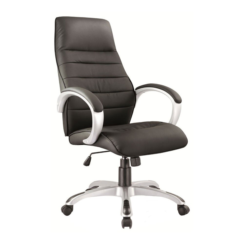 Scaun directorial negru, piele ecologica AX Z046