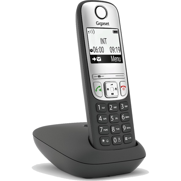 Телефон DECT без кабел Gigaset A690, Caller ID, Черен