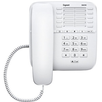 Telefon fix cu fir Gigaset DA510, Alb Telefon fix cu fir Gigaset DA510, Alb