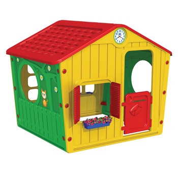 Casuta de joaca pentru copii M-Toys Farm, rosu/galben Casuta de joaca pentru copii M-Toys Farm, rosu/galben