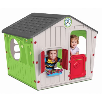 Casuta de joaca pentru copii M-Toys Farm, verde/gri Casuta de joaca pentru copii M-Toys Farm, verde/gri