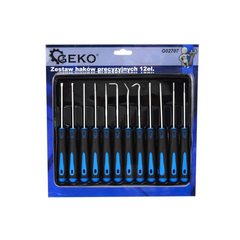 Set carlige extractoare garnituri, GEKO, 12 piese