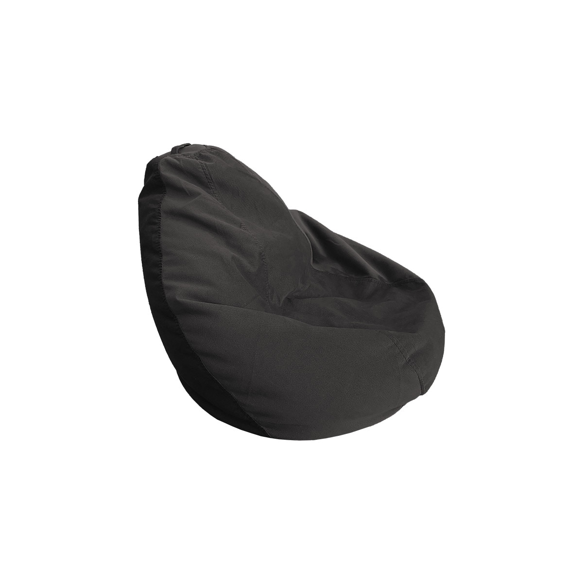 Fotoliu Puf Bean Bag Dodopuf MobAmbient, Negru, tip para, cu maner, material textil, pentru adulti si copii, umplut cu perle din polistiren, diametru 80 cm