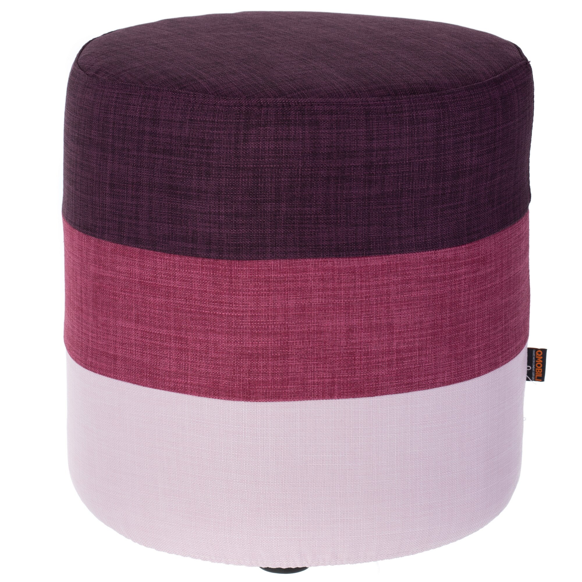 Taburet QMOBILI Round Mov, stofa, husa detasabila