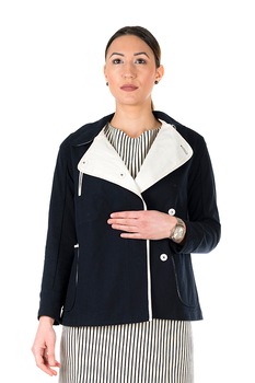 Jacheta Original jacket Steffboutique , Material 100% bumbac, Navy, M Jacheta Original jacket Steffboutique , Material 100% bumbac, Navy, M