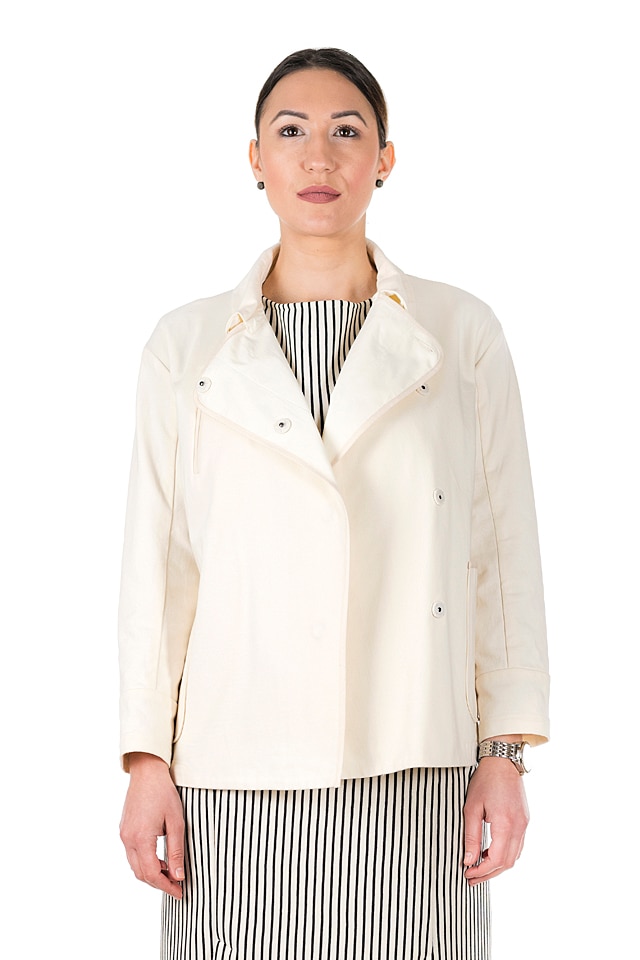 Jacheta Original jacket Steffboutique , Material 100% bumbac, Ecru, M