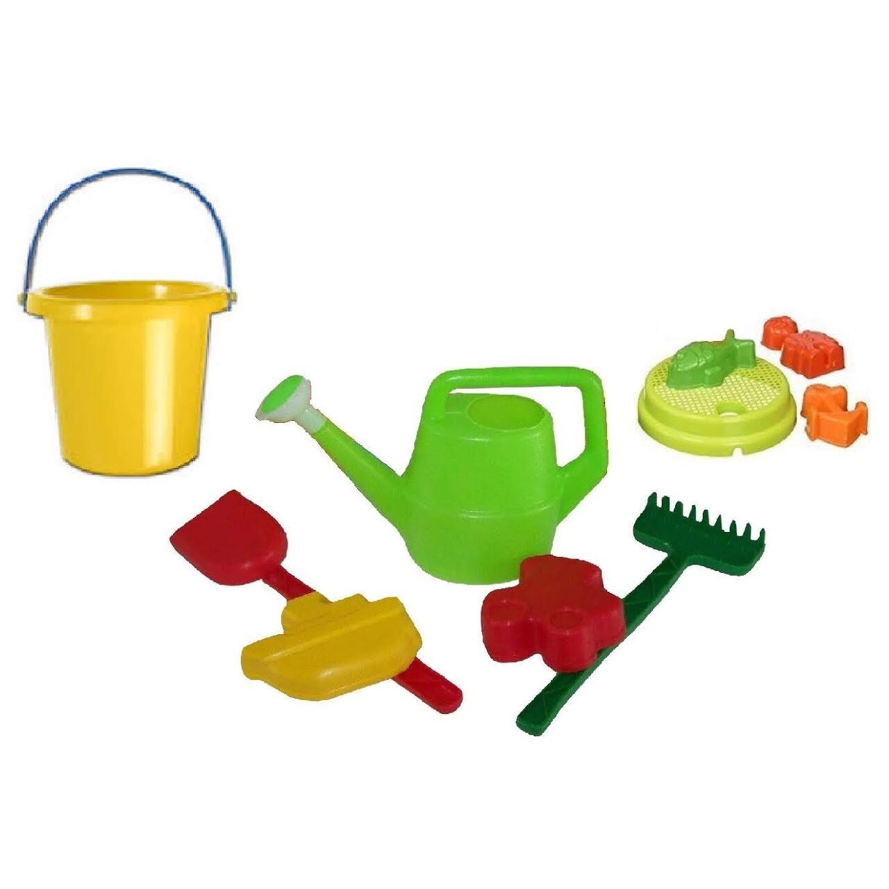 Set nisip cu stropitoare Huby Toys, galben