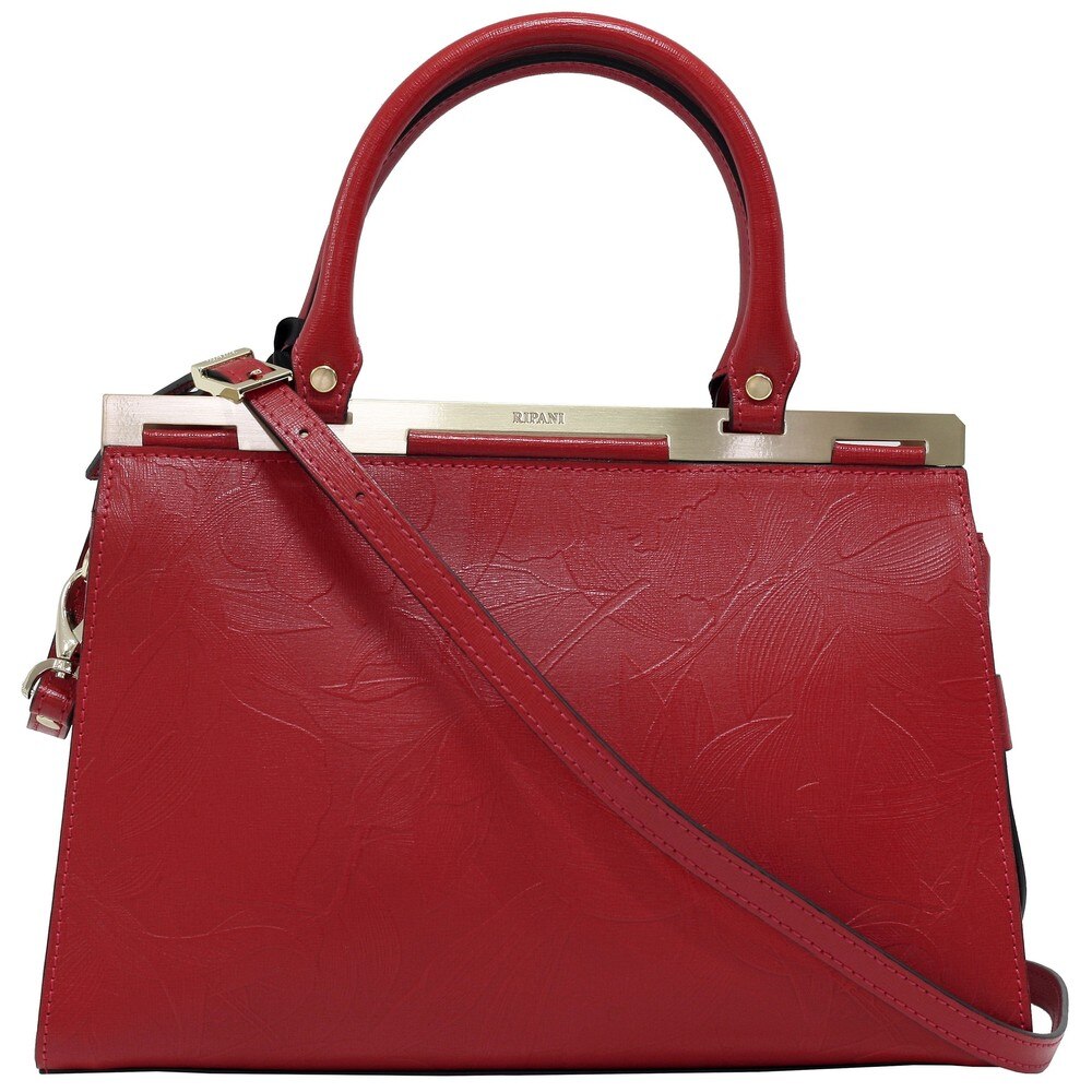 Geanta de dama eleganta Ripani din piele naturala saffiano 9241B rosie