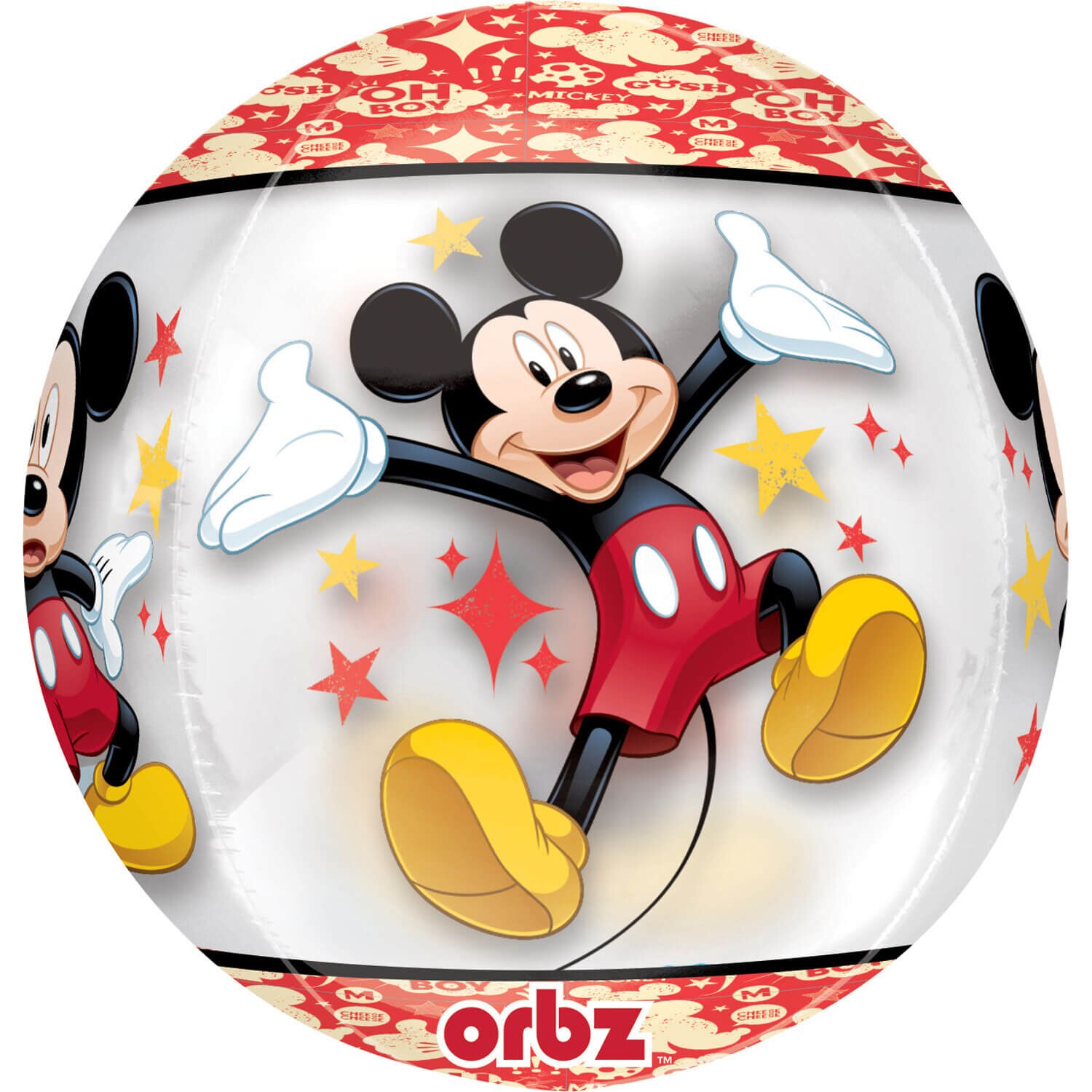 Balon Orbz Mickey Mouse, 38x40cm, AMS 34589 01