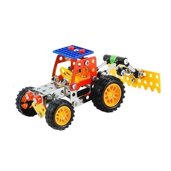 Set Constructie metalic Tractor AKU, Asambleaza 132 bucati din metal si plastic, Tip Puzzle, Jucarie Colectie pentru adulti si copii AK6643 Set Constructie metalic Tractor AKU, Asambleaza 132 bucati din metal si plastic, Tip Puzzle, Jucarie Colectie pentru adulti si copii AK6643