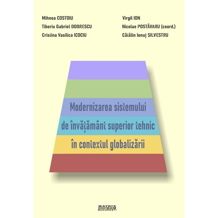 Modernizarea sistemului de invatamint superior tehnic in contextul globalizarii, Mihnea Costoiu, Tiberiu Gabriel Dobrescu, Cristina Vasilica Icociu, Virgil Ion, Nicolae Postavaru (coord), Catalin Ionut Silvestru