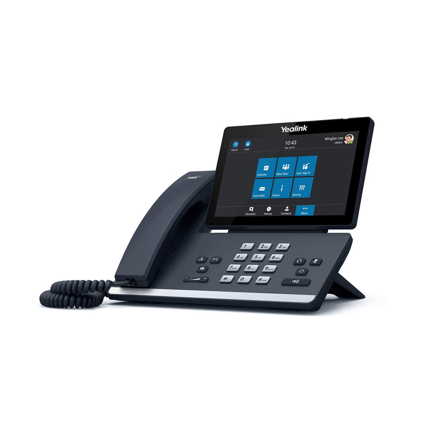 Telefon IP Yealink SIP-T58A Receptor cu fir , LCD, Wi-Fi , Negru