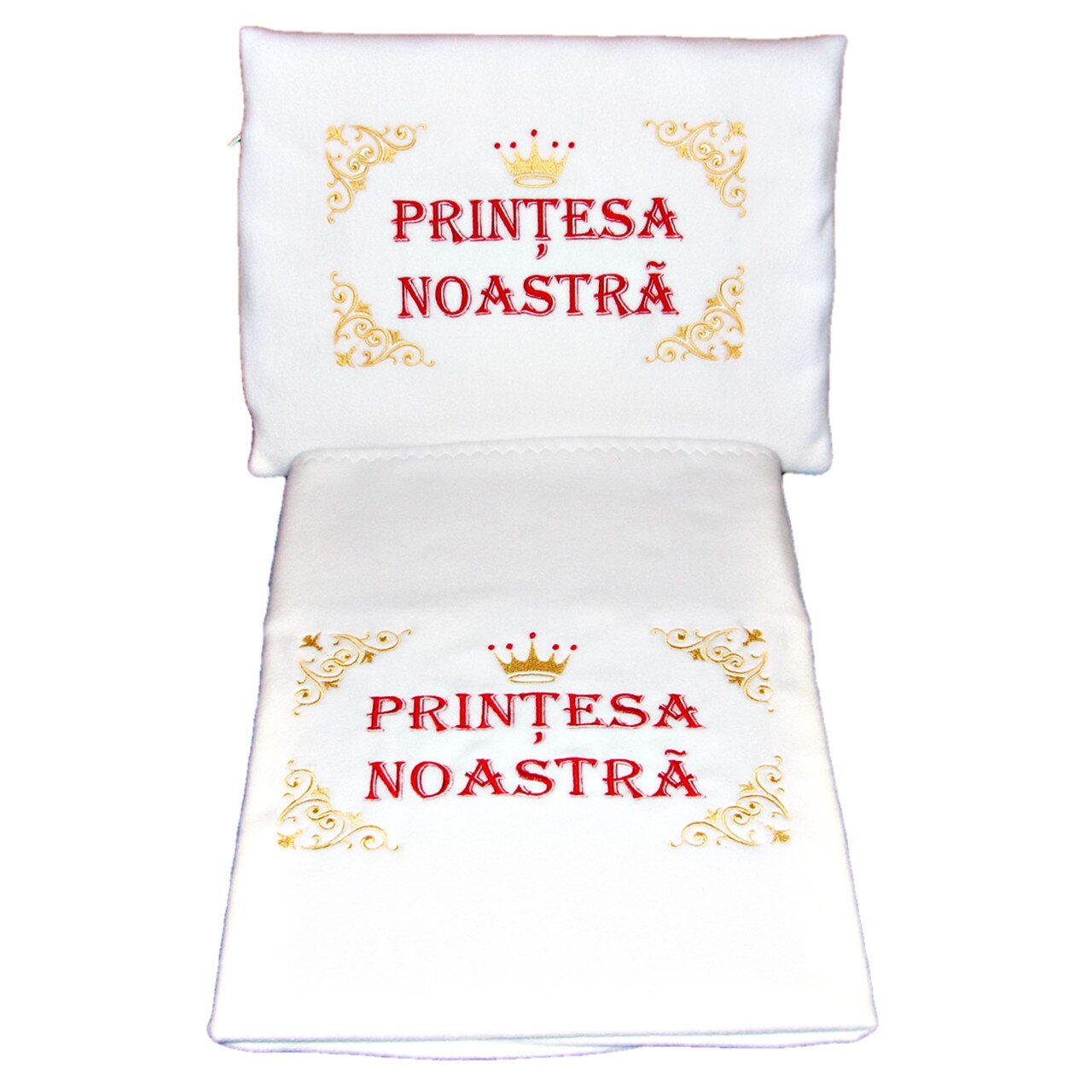 Set paturica+perna brodata 