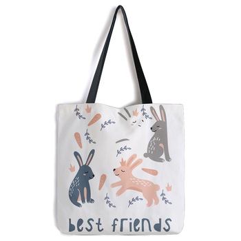 geanta tote bag art kids iepuri si morcovi model multicolor 40 x 50 cm imagen 34_0_
0
