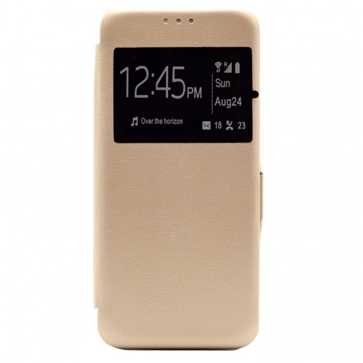 Виж Калъф Book Magnet, тип книга, магнитно затваряне, HTC Desire 650, златен