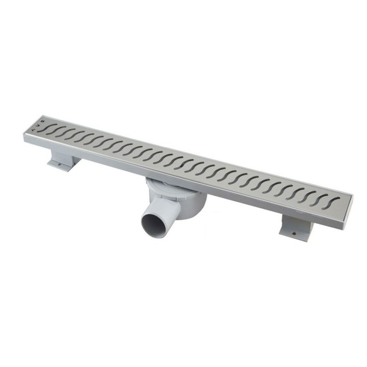 Rigola dus Eco Mira 60 cm, cu gratar inox,50 mm Say