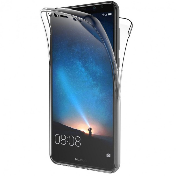 Husa 360° Huawei Mate 20 Lite (fata+spate) silicon, Transparent