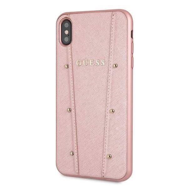 Husa iPhone X XS Guess Kaia Saffiano Pink