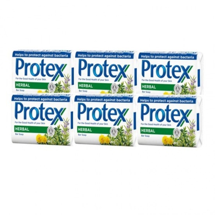 Пакет 6 x Антибактериален сапун Protex Herbal, 90 гр