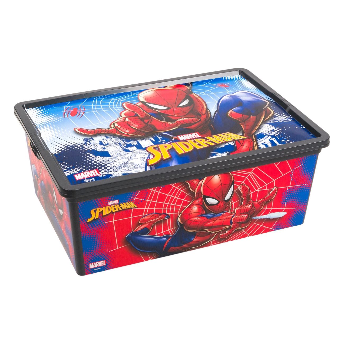 Cutie pentru Depozitare, 10 L, model Spiderman, 37x26x14 cm
