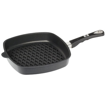 Tigaie grill tip romb AMT Gastroguss, 28 x 28 x 5 cm Tigaie grill tip romb AMT Gastroguss, 28 x 28 x 5 cm