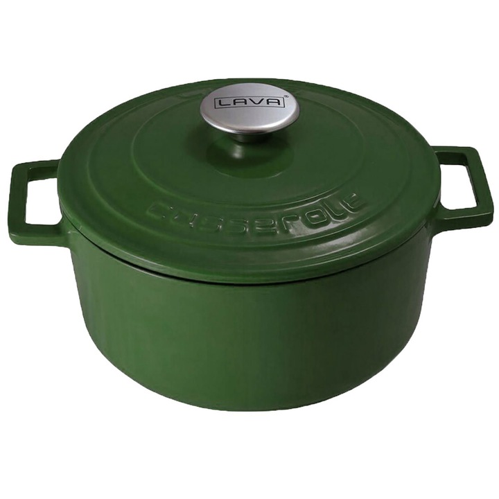 LAVA öntvény lábas, 22 cm, Zöld