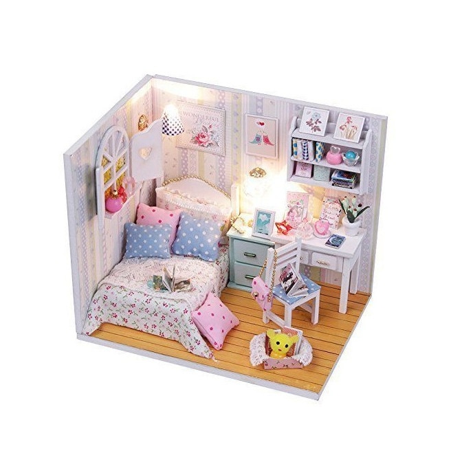 Casa de asamblat My Little Bedroom , DIY , Casa pentru papusi