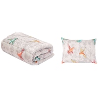Set pilota 140x200 cm si o perna 50x70 cm Viseo Colibri Somnart, microfibra, 150 g/mp