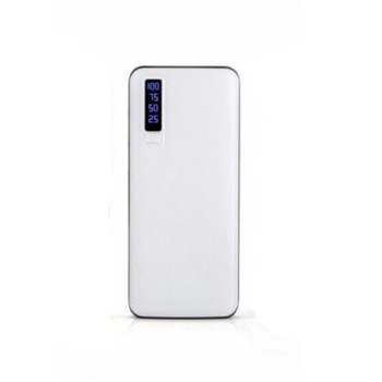 Baterie Portabila, Capacitate 20000 mAh, 3 Porturi USB, Lumina LED, Design Ergonomic, Alb Baterie Portabila, Capacitate 20000 mAh, 3 Porturi USB, Lumina LED, Design Ergonomic, Alb