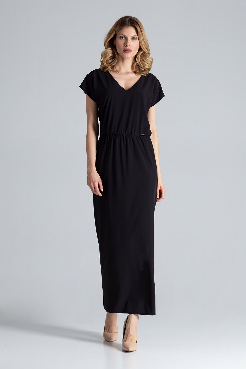 Rochie de zi model 132467 Figl, negru, L