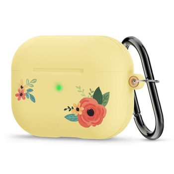 Husa AirPods PRO Spigen Ciel ORANGE FLORAL Husa AirPods PRO Spigen Ciel ORANGE FLORAL