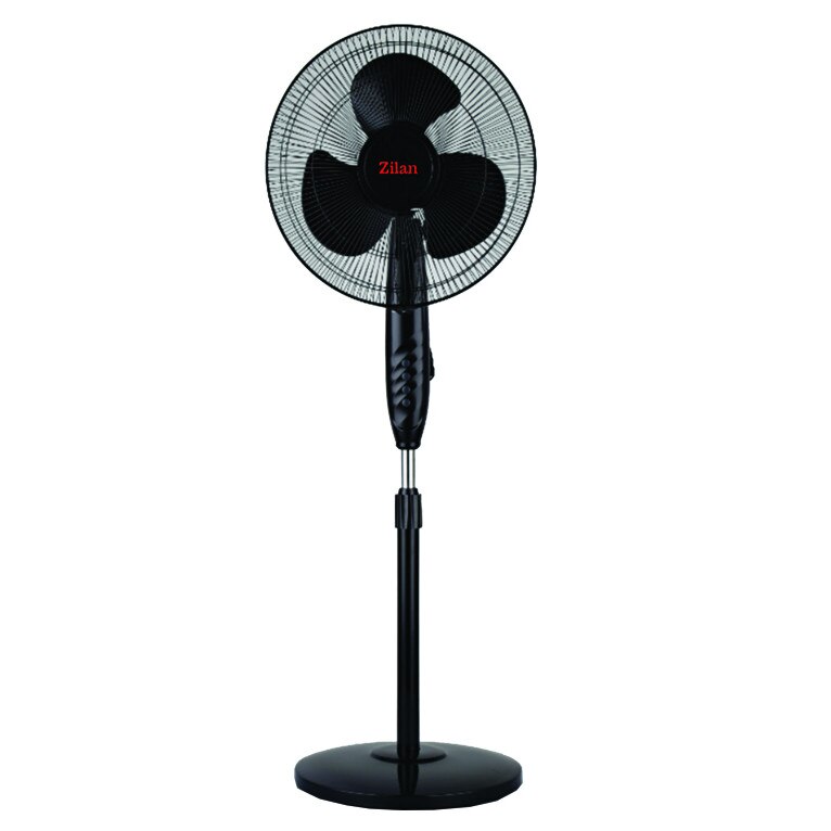 Ventilator cu picior Zilan 1198, Ø40cm, Putere 50 W ,Inaltime reglabila (98-130 cm), Oscilatie