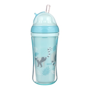 Cana sport cu pai retractabil „Lemur“, Canpol babies®, fara BPA, 260 ml, turcoaz Cana sport cu pai retractabil „Lemur“, Canpol babies®, fara BPA, 260 ml, turcoaz
