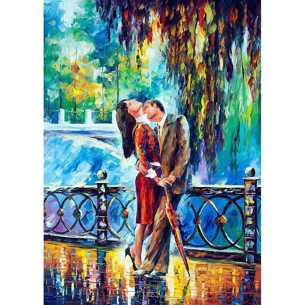 Pictura pe numere - Panza din bumbac pe rama de lemn 40*50 cm - Romance (PDP-622)
