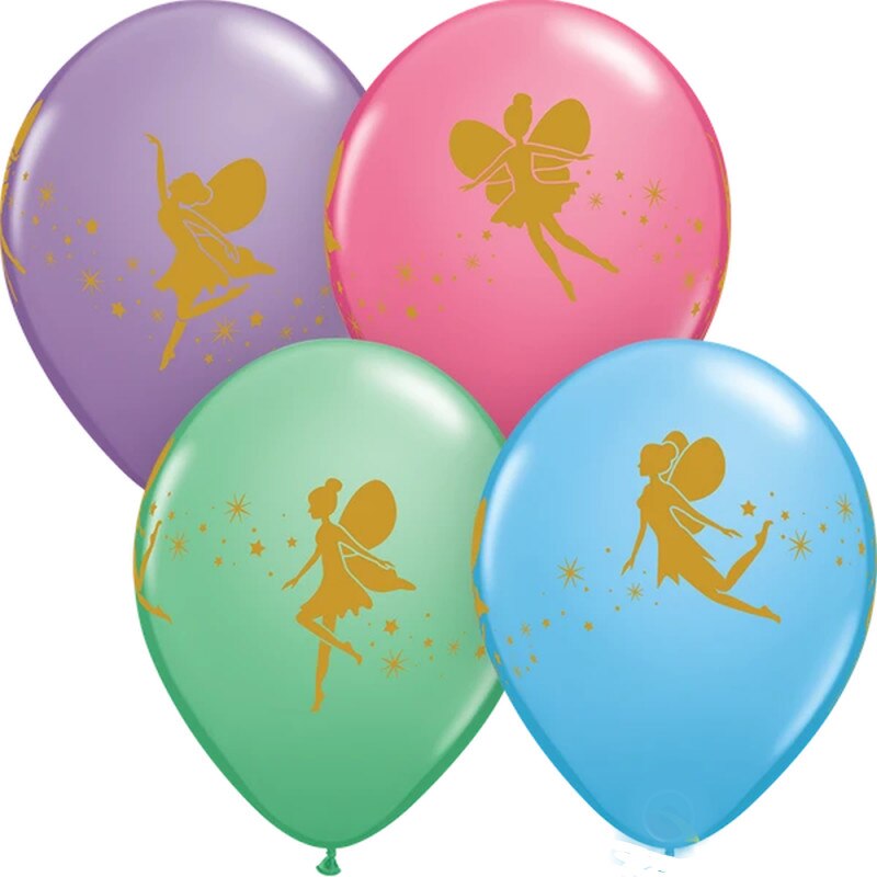 Set 10 Baloane Latex 11''/28 cm - Fairies, Qualatex 12451