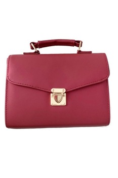 Geanta de dama Nico rosie din piele ecologica, 22 x 19 x 8 cm Geanta de dama Nico rosie din piele ecologica, 22 x 19 x 8 cm